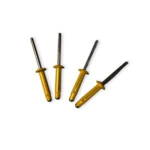 LB Tools Popnagels geel kentekenplaat | Kentekenplaatnagels set | aluminium (4 st)